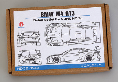 ホビーデザイン HD02-0481 1/24 BMW M4 GT3 ディテールアップセット For NUNU NO.26（エッチング+メタルパーツ+レジン）