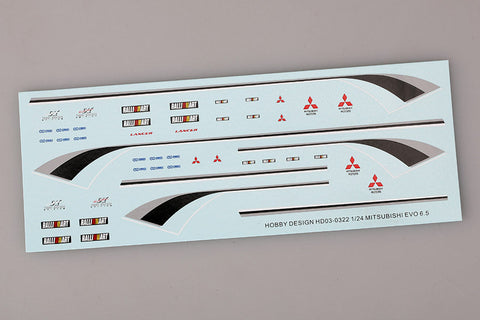 ホビーデザイン HD03-0322 1/24 三菱 EVO 6.5 ディティールアップセット (タミヤ用) (レジン+エッチングパーツ+デカール)