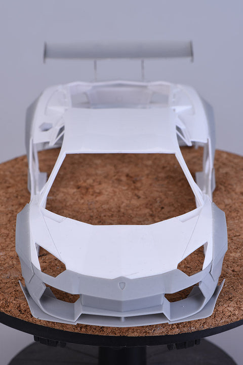 ホビーデザイン HD03-0360 1/24 ランボルギーニ・アヴェンタドール LP700 ワイドボディ ディティールアップセット (アオシマ用) （レジン+エッチングパーツ+メタルパーツ+デカール）