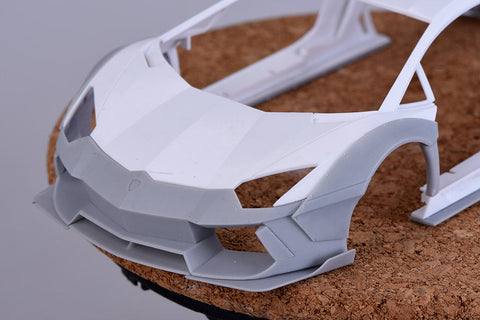 ホビーデザイン HD03-0360 1/24 ランボルギーニ・アヴェンタドール LP700 ワイドボディ ディティールアップセット (アオシマ用) （レジン+エッチングパーツ+メタルパーツ+デカール）