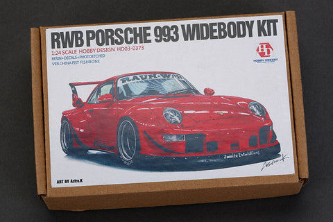 ホビーデザイン HD03-0373 1/24 RWB (Rauh-Welt Begriff) ポルシェ 993 ワイドボディ トランスキット (タミヤ用) (レジン+エッチングパーツ+デカール)