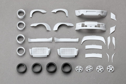 ホビーデザイン HD03-0373 1/24 RWB (Rauh-Welt Begriff) ポルシェ 993 ワイドボディ トランスキット (タミヤ用) (レジン+エッチングパーツ+デカール)