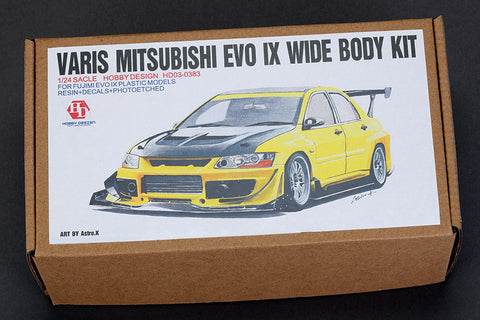ホビーデザイン HD03-0383 1/24 Varis 三菱 EVO IX ワイドボディキット (レジン+エッチングパーツ+デカール+メタルパーツ)