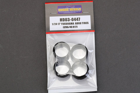 ホビーデザイン HD03-0447 1/24 17インチ ヨコハマ AD08 タイヤ(295/40 R17)