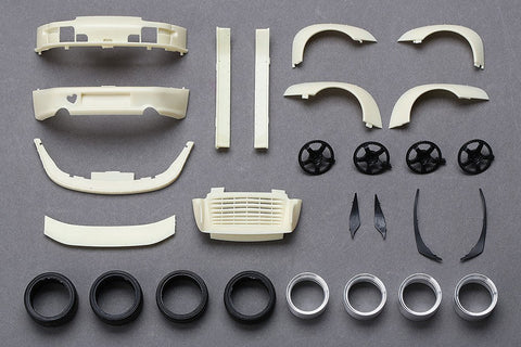 ホビーデザイン HD03-0457 1/24 RWB ポルシェ 993 ワイドボディキット For Ver."Rauh Passion" (レジン+エッチングパーツ+デカール+メタルパーツ)