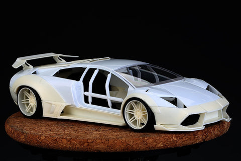 ホビーデザイン HD03-0500 1/24 LBワークス ランボルギーニ ムルシェラゴ LP670 トランスキット(アオシマ用) (レジン+エッチングパーツ+デカール+メタルロゴ)