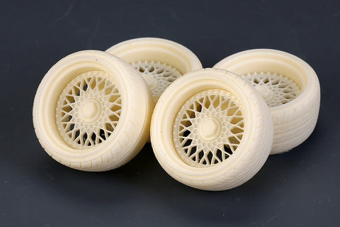 ホビーデザイン HD03-0503 1/24 18インチ BBS-RS ホイール & タイヤ For Jdm シリーズ