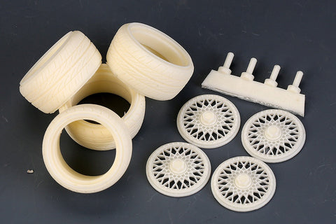 ホビーデザイン HD03-0503 1/24 18インチ BBS-RS ホイール & タイヤ For Jdm シリーズ