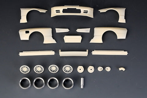 ホビーデザイン HD03-0509 1/24 RB Pandem 日産 R32 ワイドボディキット(タミヤ用) R32 キット (レジン+エッチングパーツ+メタルパーツ+デカール)