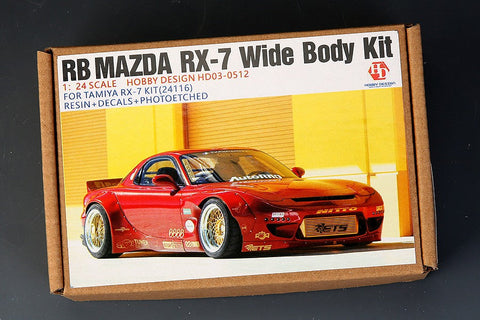 ホビーデザイン HD03-0512 1/24 RB マツダ RX-7 ワイドボディキット(タミヤ用) RX-7 キット 24116 (レジン+エッチングパーツ+メタルパーツ +デカール)