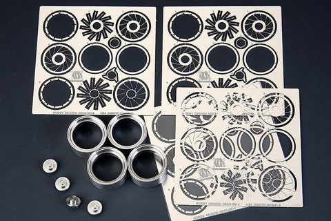 ホビーデザイン HD03-0514 1/24 フェラーリ 250GTO ホイール (フジミ用)(エッチングパーツ+レジン+メタルホイール)