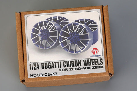 ホビーデザイン HD03-0522 1/24 ブガッティ シロン ホイール For Zero-400-Zero (Decal+レジン Wheels)
