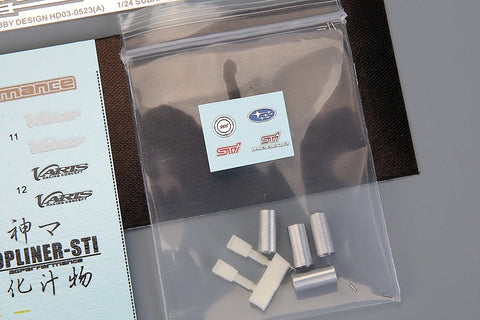 ホビーデザイン HD03-0523 1/24 スバル インプレッサ WRX STI ワイドボディキット(アオシマ用) (レジン+メタルホイール+エッチングパーツ+デカール+メタルロゴ+メタルパーツ)