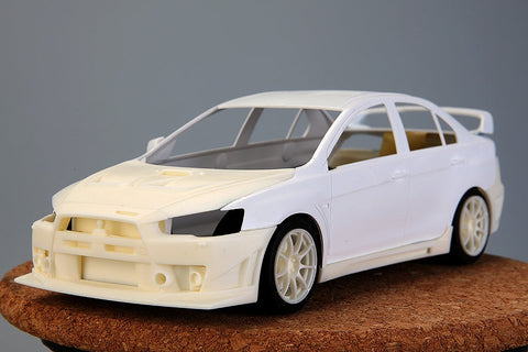 ホビーデザイン HD03-0524 1/24 三菱 ランサー エボリューション X FQ-400 (アオシマ用)(レジン+エッチングパーツ+デカール+メタルロゴ)