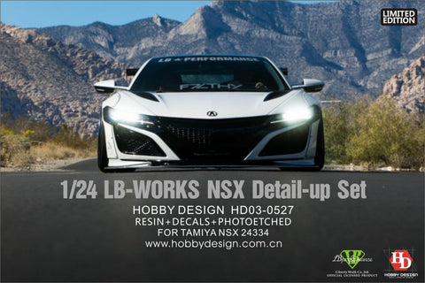 ホビーデザイン HD03-0527 1/24 LB-Works ホンダ NSX ワイドボディキット(タミヤ用) NSX 24334 (レジン+メタルホイール+エッチングパーツ+デカール+メタルパーツ)