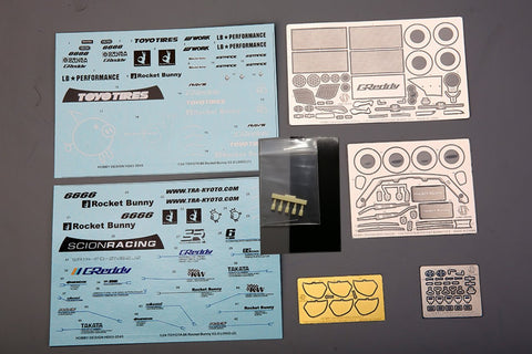 ホビーデザイン HD03-0545 1/24 RB トヨタ FT86 V2.0 ワイドボディキットディティールアップセット (タミヤ用) 24323&24336 (レジン+エッチングパーツ+デカール+メタルホイール+メタルパーツ)