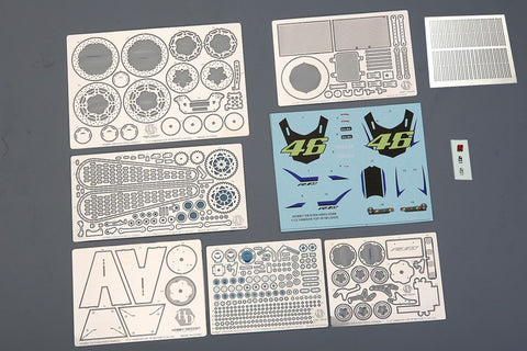ホビーデザイン HD03-0546 1/12 ヤマハ YZF-R1 M ディティールアップセット (タミヤ用) 14133(レジン+エッチングパーツ+デカール+メタルロゴ+メタルパーツ)