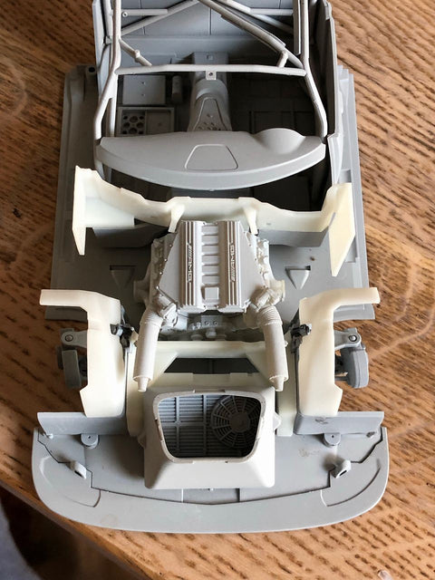 ホビーデザイン HD03-0548 1/24 メルセデス AMG GT3 ドア&エンジン ディティールキット(レジン+エッチングパーツ+メタルロゴ+メタルパーツ)