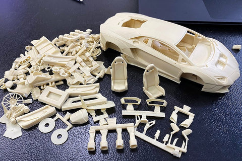 ★限定40％OFF★ホビーデザイン HD03-0550 1/24 LB-Works アヴェンタドール 2.0 フルディティールキット(レジン+エッチングパーツ+デカール+メタルホイール+メタルパーツ+メタルロゴ)