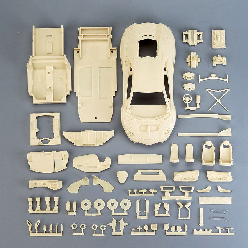 ホビーデザイン HD03-0571 1/24 LB-Works アヴェンタドール 2.0 (Gulf) フルディティールキット(レジン+エッ ...