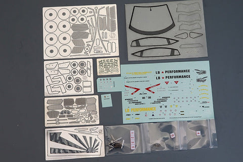 ★限定40％OFF★ホビーデザイン HD03-0572 1/24 LB-Works アヴェンタドール 2.0 (Combat Style) フルディティールキット(レジン+エッチングパーツ+デカール+メタルホイール+メタルパーツ+メタルロゴ)