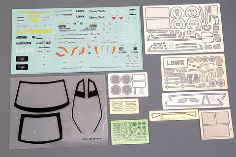 ★限定40％OFF★ホビーデザイン HD03-0590 1/24 LB-Silhouette Works GT 35GT-RR (Combat Style) トランスキット (レジン+エッチングパーツ+デカール+メタルホイール+メタルパーツ+メタルロゴ)