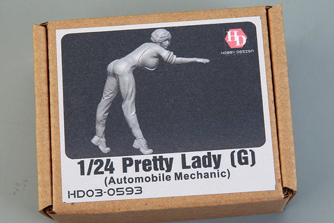 ホビーデザイン HD03-0593 1/24 プリティレディ (G)(Automobile Mechanic)