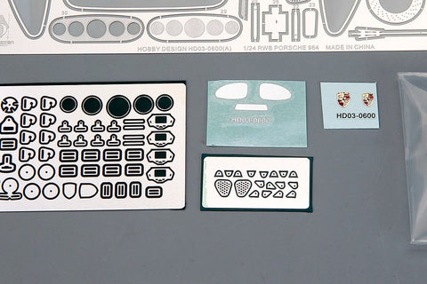 ★限定40％OFF★ホビーデザイン HD03-0607 1/24 RWB ポルシェ 964 (Ver.B) フルディティールキット (レジン+エッチングパーツ+デカール+メタルホイール+メタルパーツ+メタルロゴ)