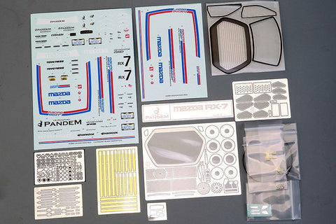 ★限定40％OFF★ホビーデザイン HD03-0620 1/24 ロケットバニー マツダ RX7(FC3S) フルディティールキット (レジン+エッチングパーツ+デカール+メタルホイール+メタルパーツ+メタルロゴ)