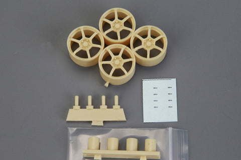 ホビーデザイン HD03-0634 1/24 17インチ アドバン RG4 ホイール (レジン+デカール)