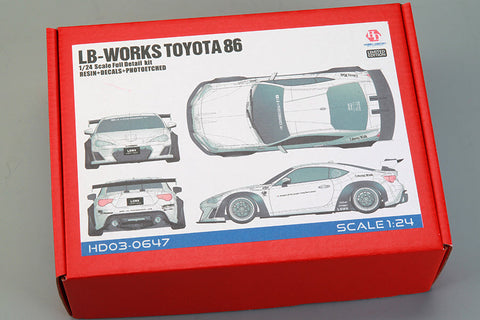 ホビーデザイン HD03-0647 1/24 LB-Works トヨタ86 フルディティールキット