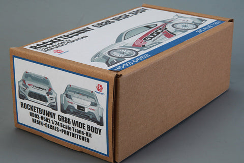 ホビーデザイン HD03-0652 1/24 ロケットバニー GR86 ワイドボディ トランスキット