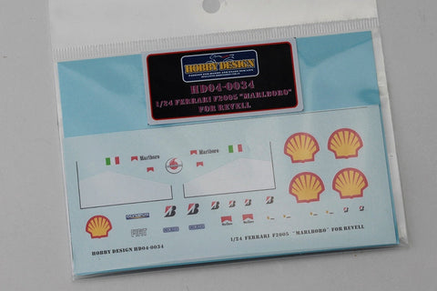 ホビーデザイン HD04-0034 1/24 フェラーリ F2005 "マールボロ" デカール(レベル用)