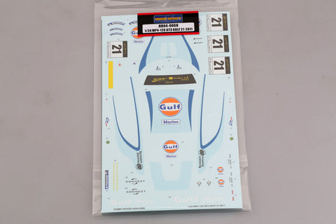 ホビーデザイン HD04-0068 1/24 MP4-12C GT3 GULF 21-2011 デカール