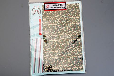ホビーデザイン HD04-0155 1/24 "BAエッチングパーツ CAMO" Style デカール
