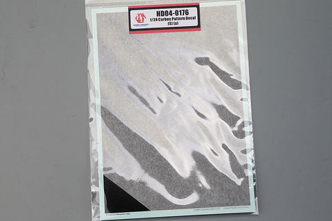 ホビーデザイン HD04-0176 1/24 カーボンパターン デカール (S) -A(平織り)