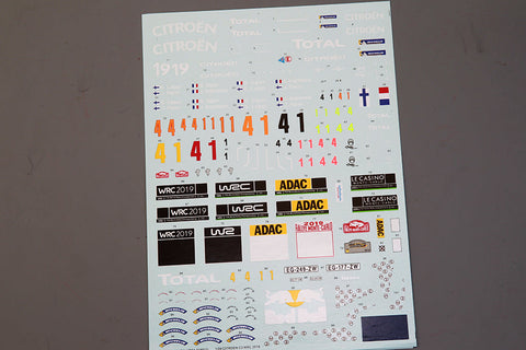 ホビーデザイン HD04-0185 1/24 シトロエン C3 WRC 2019 デカール