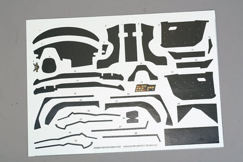 ホビーデザイン HD04-0192 1/24 アウディ R8 LMS GT3 デカール(モンモデルCS-006用)