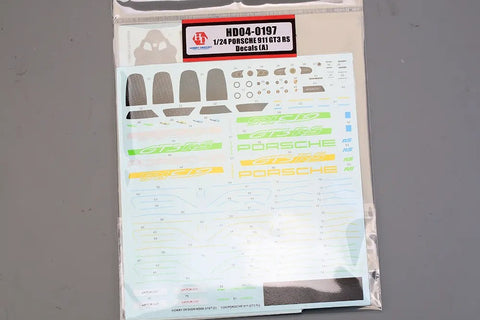 ホビーデザイン HD04-0197 1/24 ポルシェ 911 GT3 RS デカールセット (A)