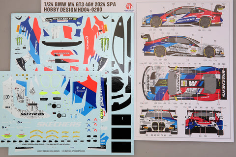 ホビーデザイン HD04-0200 1/24 BMW M4 GT3 46#  2024 スパ