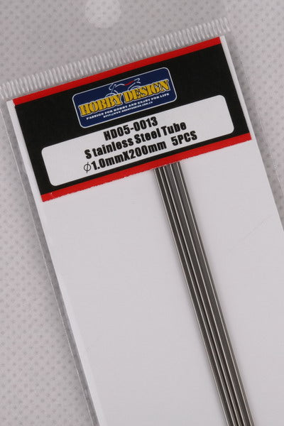 ホビーデザイン HD05-0013 ステンレススチールチューブ 1.0mm*200mm
