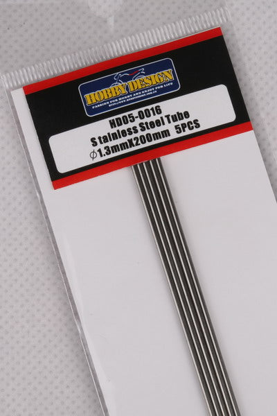 ホビーデザイン HD05-0016 ステンレススチールチューブ 1.3mm*200mm