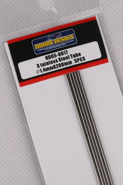 ホビーデザイン HD05-0017 ステンレススチールチューブ 1.4mm*200mm