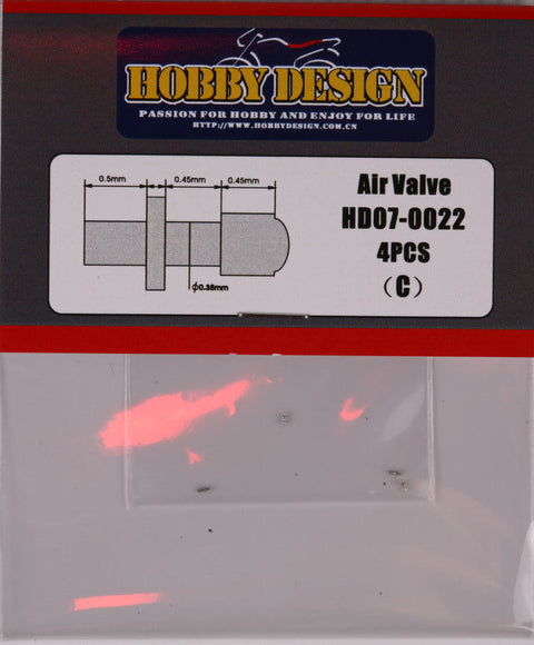 ホビーデザイン HD07-0022 1/24 タイヤエアバルブ 自動車用 (C)