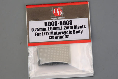 ホビーデザイン HD08-0003 1/12 M6,M8,M10 六角ヘッド フランジボルト（3Dプリント）(C)