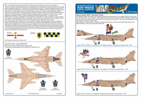 キッツワールド KW132022 1/32 イギリス空軍 SEPECAT ジャギュア GR Mk.1A Fat Slags&Miss St. George/Pink Spitfire/Britann