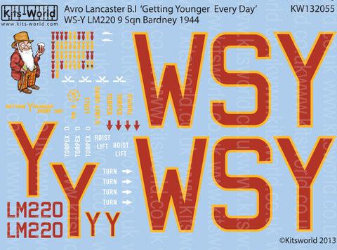 キッツワールド KW132055 1/32 アブロ ランカスター B.I `Getting Younger Every Day`