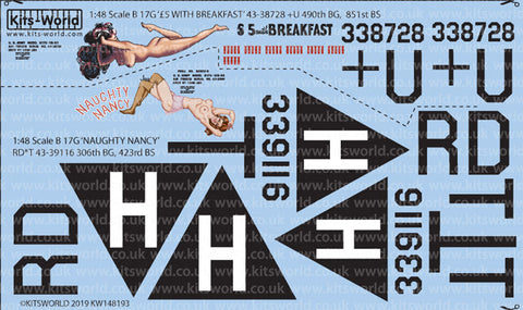 キッツワールド KW148193 1/48 ボーイング B-17G フライングフォートレス