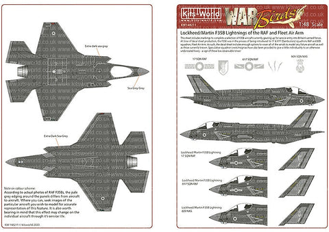 キッツワールド KW148211 1/48 イギリス空軍/海軍 ロッキード・マーティン F-35B ライトニングII