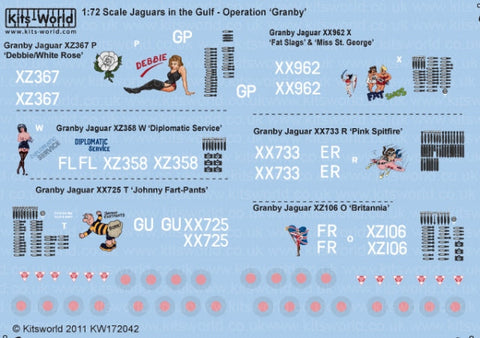 キッツワールド KW172042 1/72 イギリス空軍 SEPECAT ジャギュア GR Mk.1A グランビー作戦